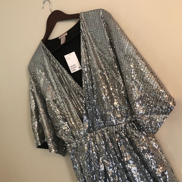 H&M Sequin Dress Size 14 - Picture 3 of 6